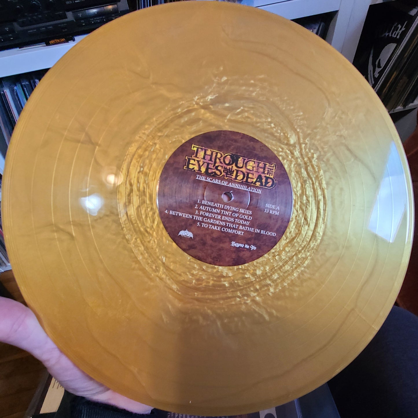 Through The Eyes Of The Dead - The Scars Of Annihilation (2023, Autumn Tint Of Gold)