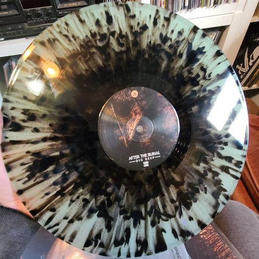 After The Burial - Dig Deep (2016, Translucent Green w/ Black Splatter)