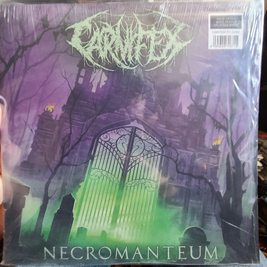 Carnifex - Necromanteum (2023, Neon Green w/ Purple Splatter)