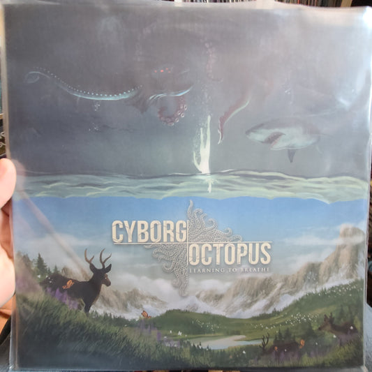 Cyborg Octopus - Learning To Breathe (2022, 2-Color Pinwheel w/ Splatter)