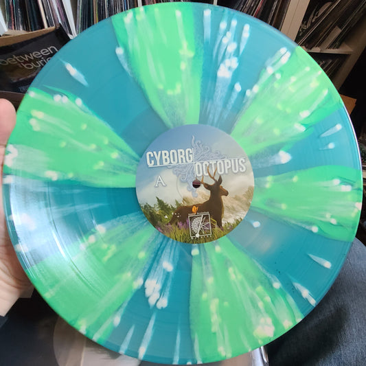 Cyborg Octopus - Learning To Breathe (2022, 2-Color Pinwheel w/ Splatter)