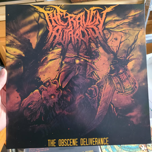 The Raven Autarchy - The Obscene Deliverance (2022, Orange/Clear w/ Black Splatter)