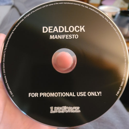 Deadlock - Manifesto (CD, Promo, cardboard sleeve)