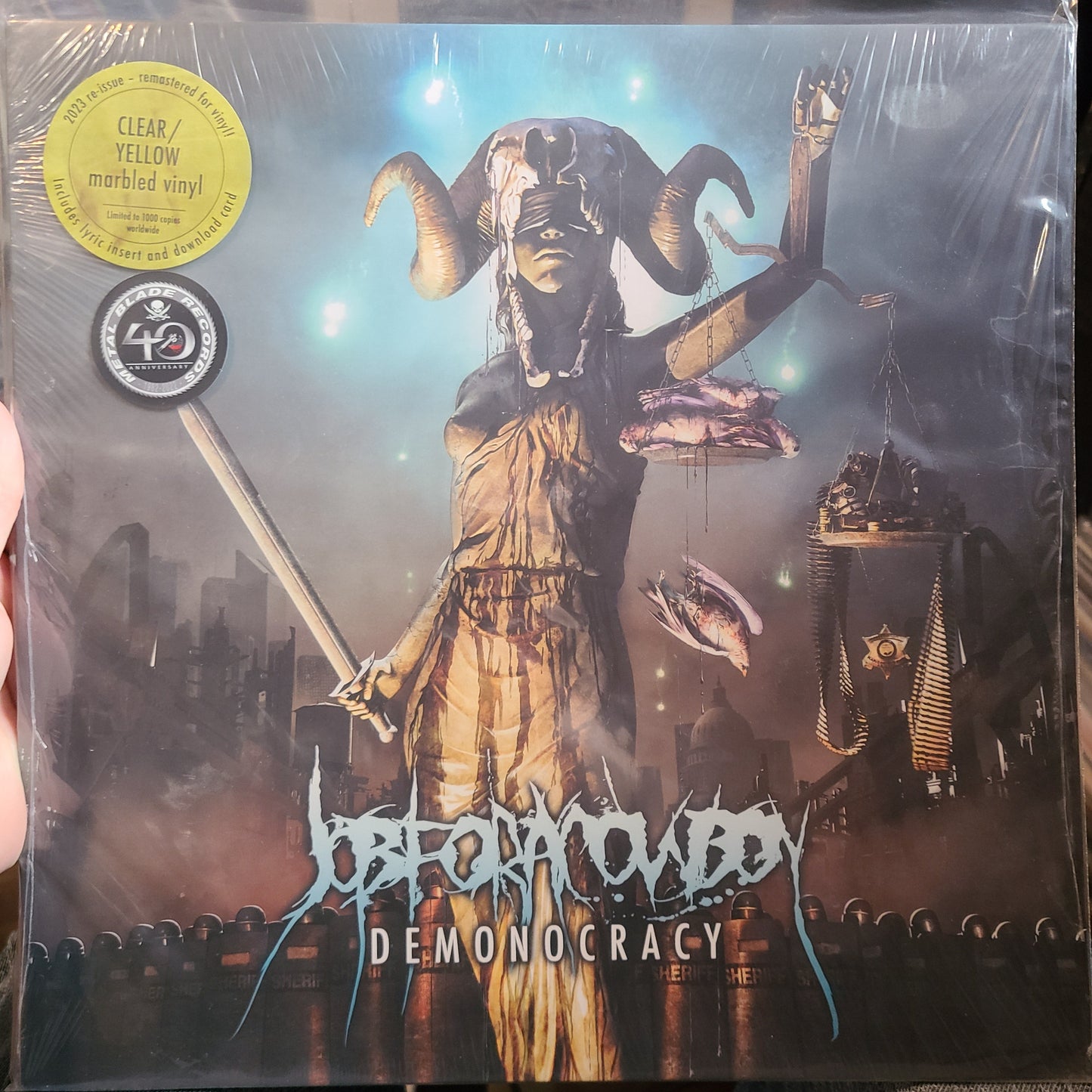 Job For A Cowboy - Demonocracy (2023, Clear & Yellow Marble)