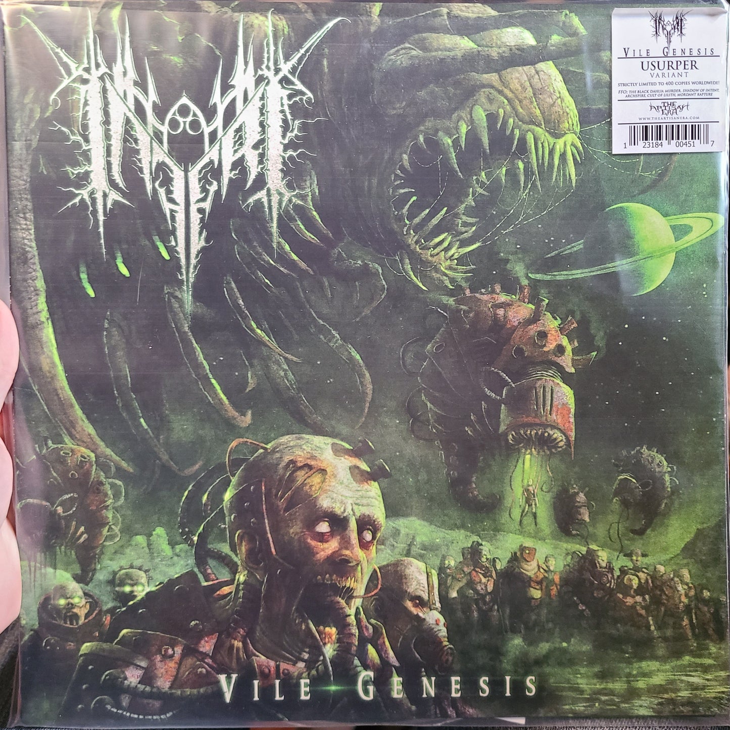 Inferi - Vile Genesis (2021, 'Usurper' Green Galaxy)