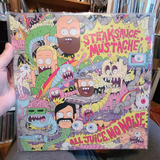 Steaksauce Mustache - All Juice, No Noise (2022, Second Press, 'Half Juice / Half Noise' variant)