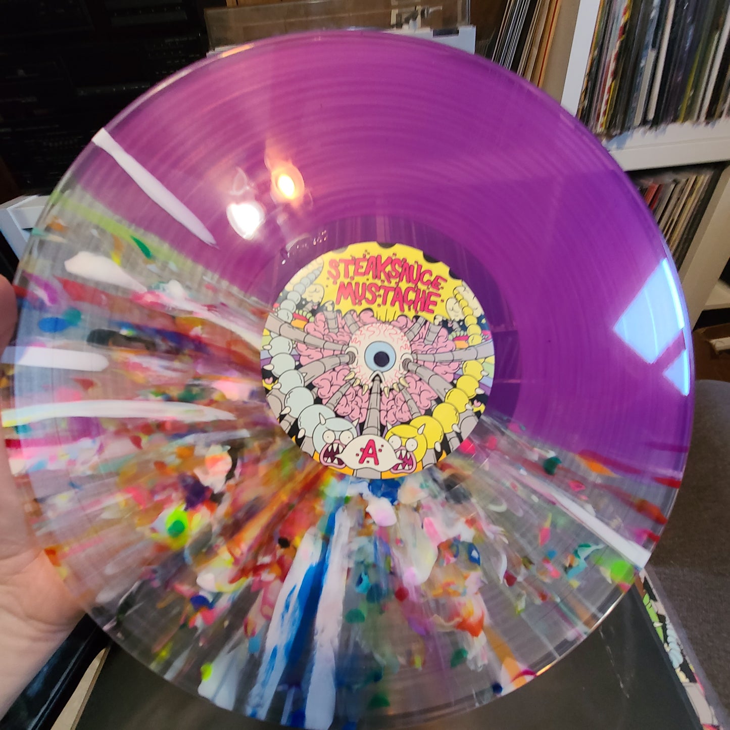 Steaksauce Mustache - All Juice, No Noise (2022, Second Press, 'Half Juice / Half Noise' variant)