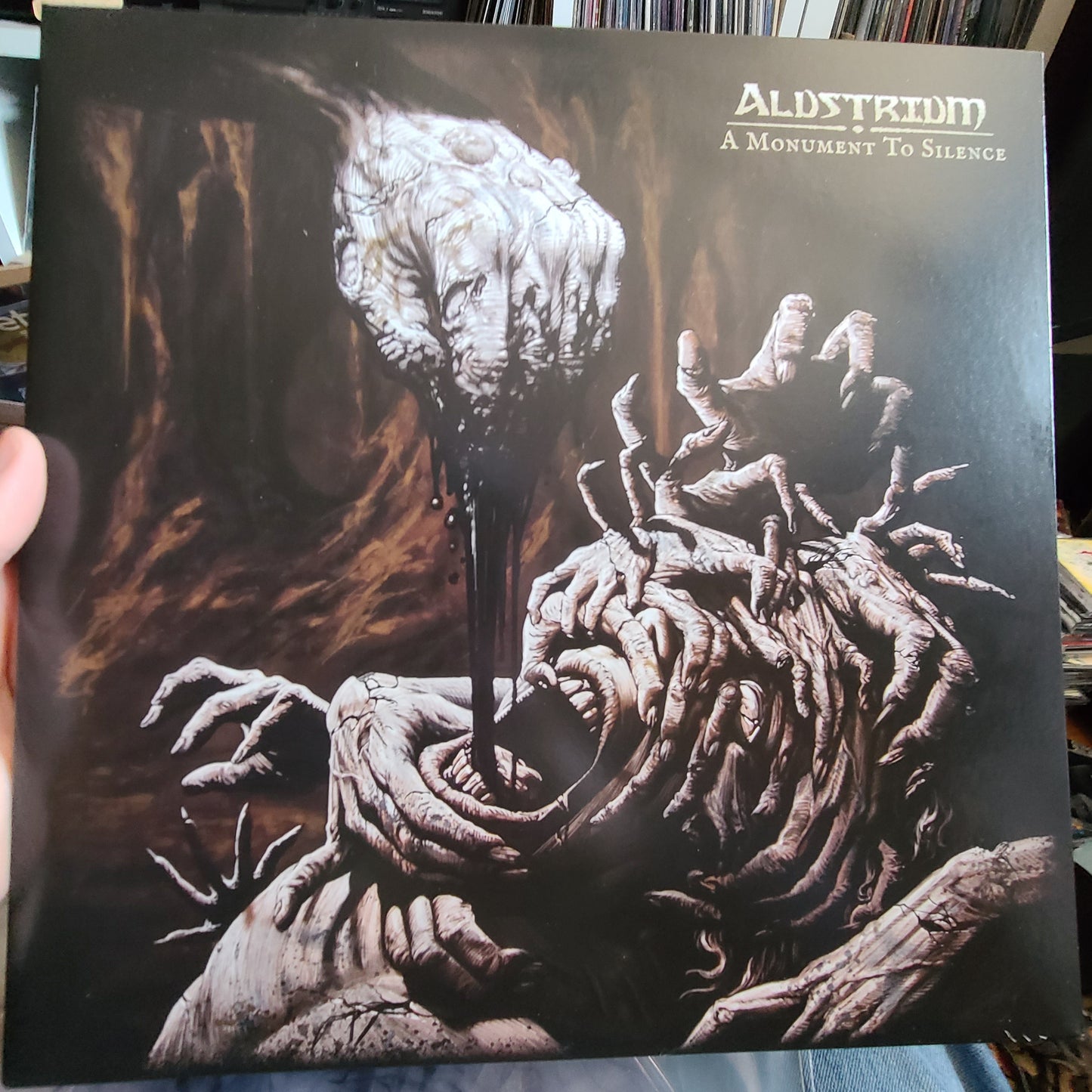 Alustrium - A Monument To Silence (2021, Clear / Marbled Silver)