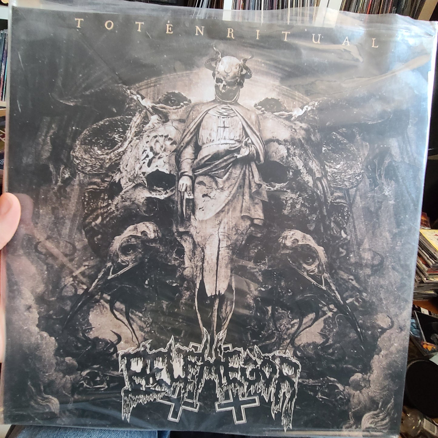 Belphegor - Totenritual (2017, Beer w/ Black Splatter)