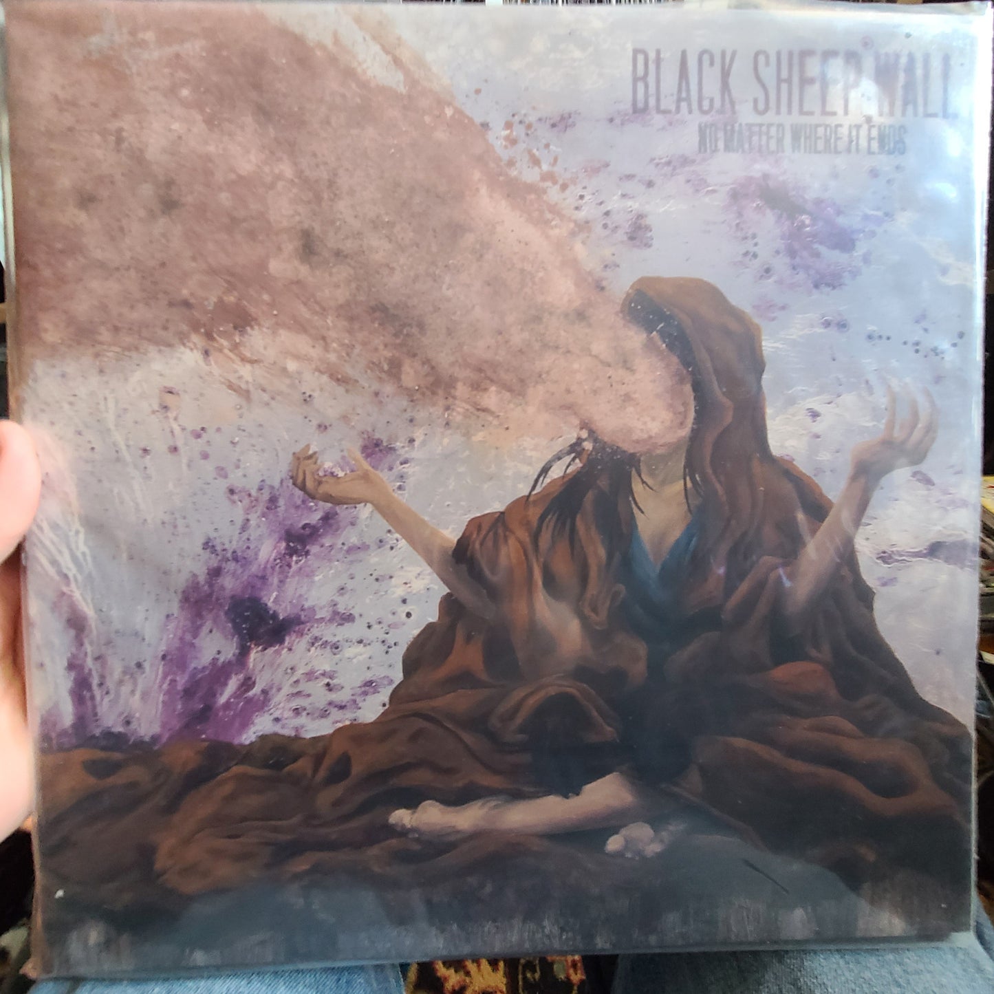 Black Sheep Wall - No Matter Where It Ends (2022, 2xLP: Transparent Purple / Jungle Swirl)