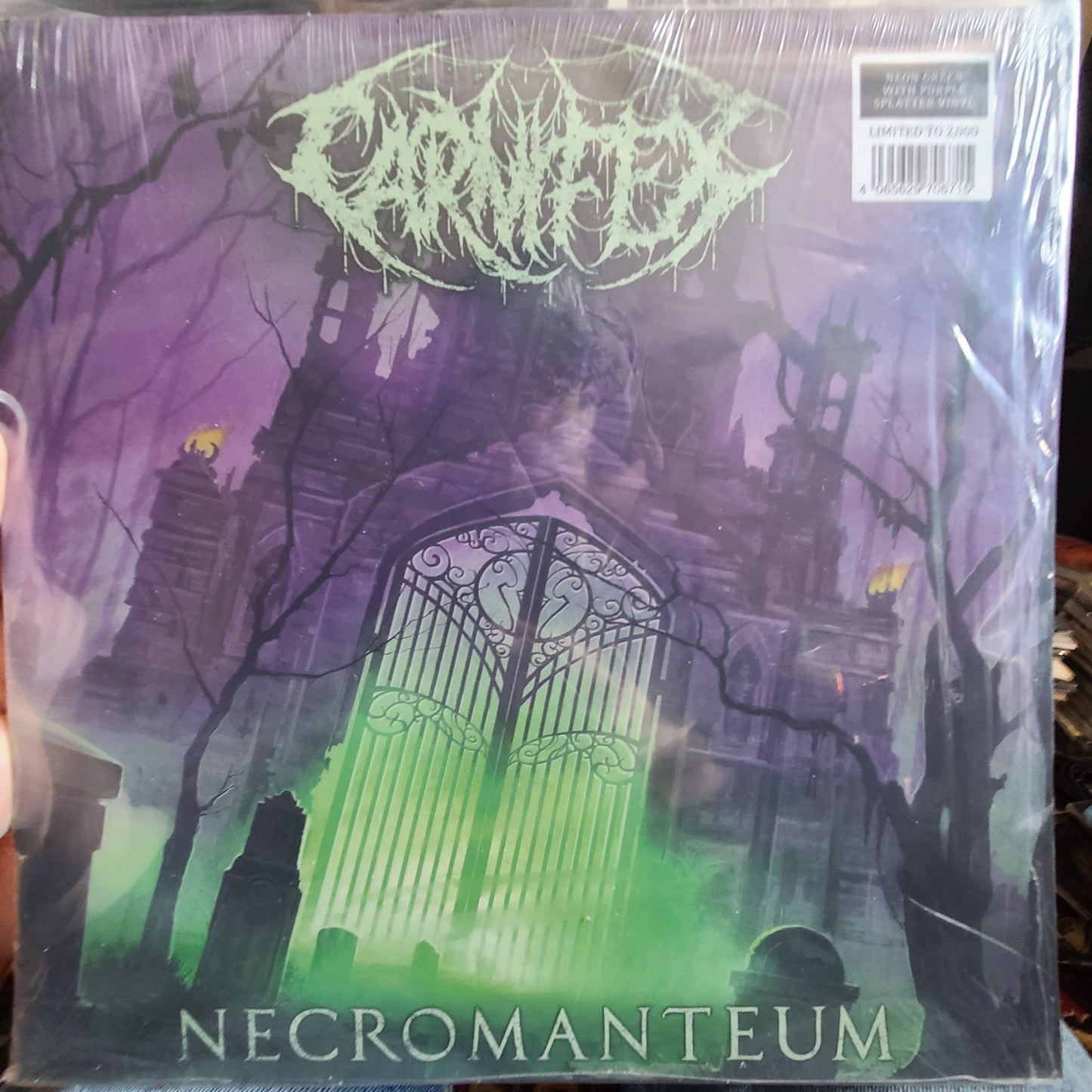 Carnifex - Necromanteum (2023, Neon Green w/ Purple Splatter)