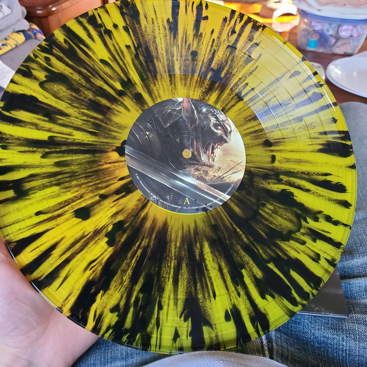 Winds Of Plague - The Great Stone War (2021, Yellow w/ Black Splatter)