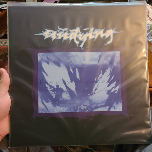 Undying - This Day All Gods Die (2024, Blue Blob in Electric Blue w/ Violet Splatter)