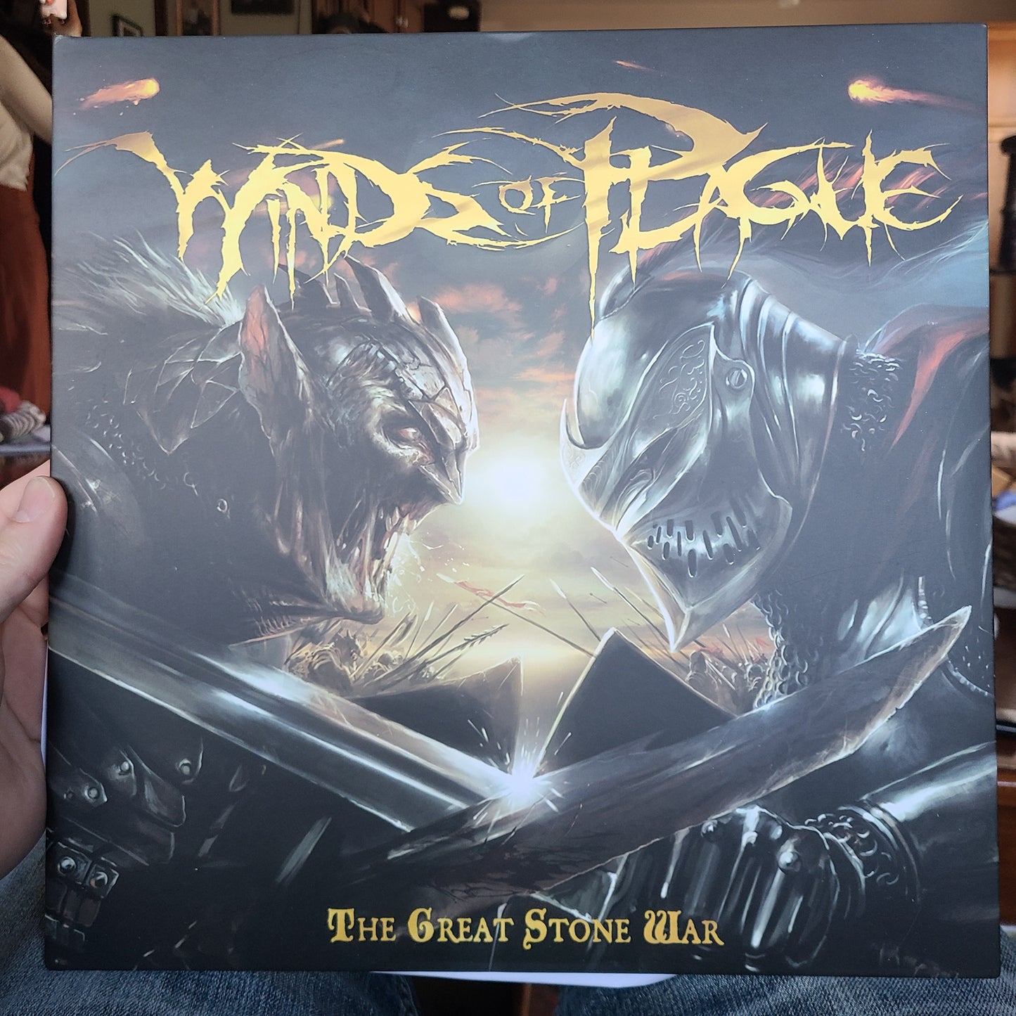 Winds Of Plague - The Great Stone War (2021, Yellow w/ Black Splatter)