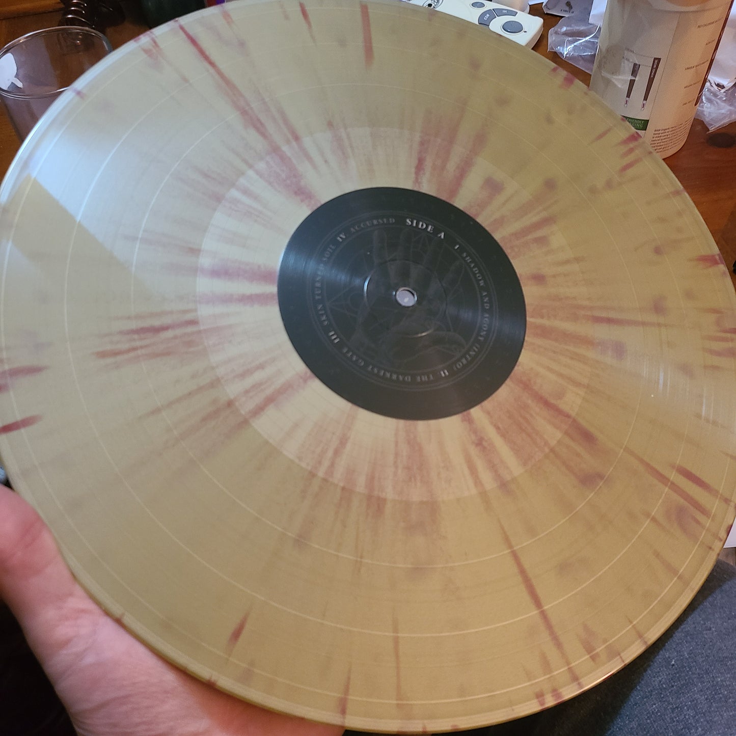 Vale Of Pnath - Accursed (2019, Gold w/ Red Splatter)