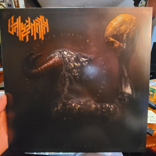 Vale Of Pnath - Accursed (2019, Gold w/ Red Splatter)